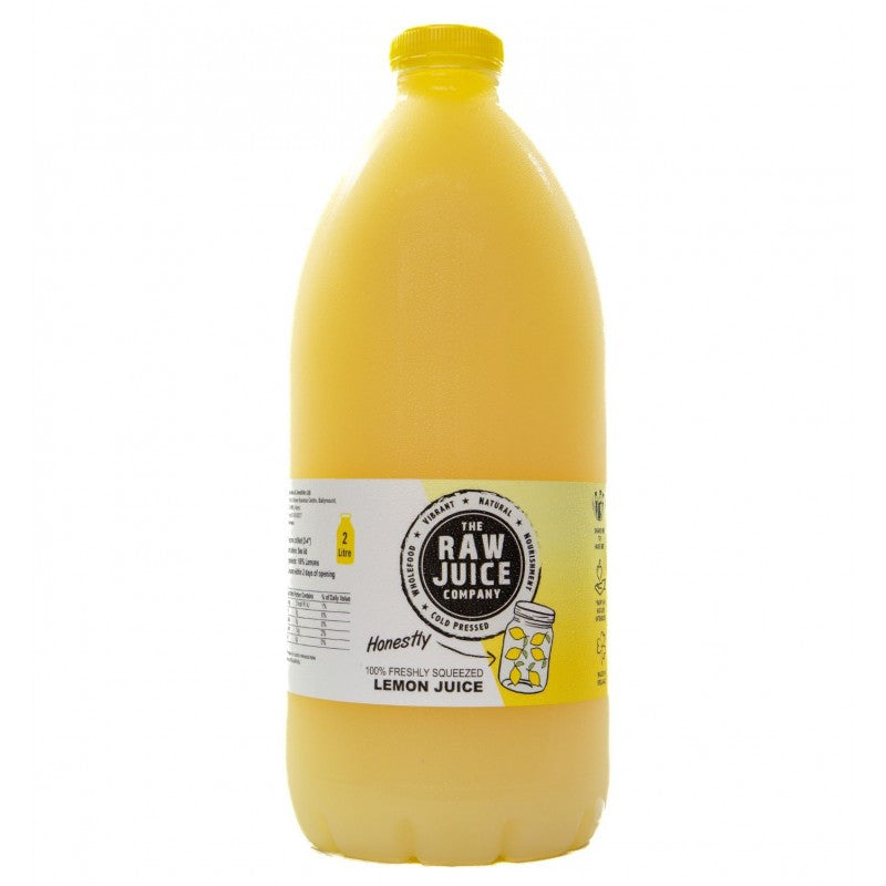 Freshly Cold Pressed 100% Lemon Juice - 2 Litre