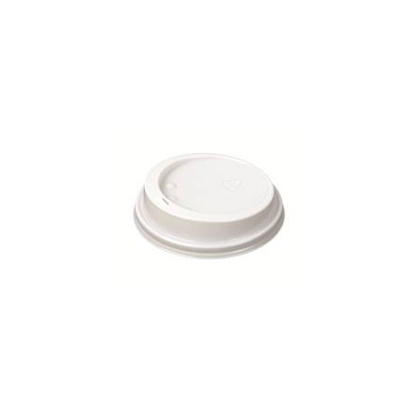 White Sip Through Hot Cup Lid (Fits 8 Oz Cup) (1000)