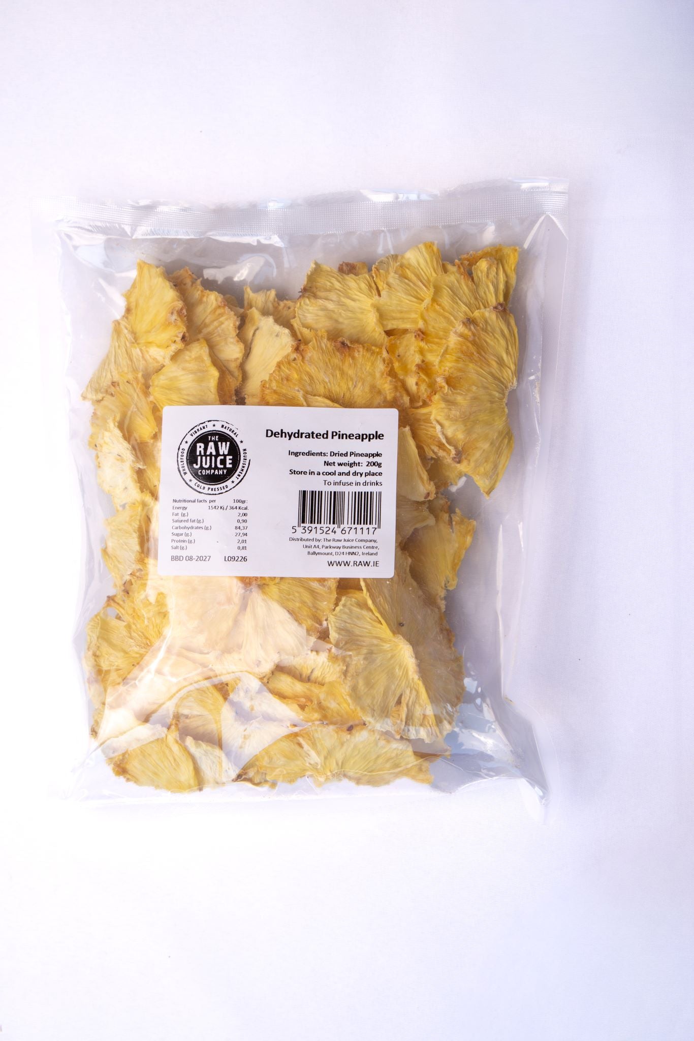 Dehydrated Pineapple 1/2 Wheels 200g